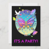 Invitation - BUTTERFLY POP ART (Devant)