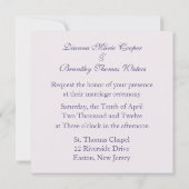 Invitation Butterfly Romance / Deep Lavendar (Dos)