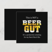 Invitation Buveur de bière Pas un VENTRE À BIERRE Anniversair (Devant / Derrière)