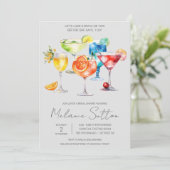 Invitation Buvons ! Fête des mariées Cocktail Boissons (Debout devant)