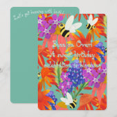 Invitation BuzzAmongBlooms_Editable Enfants (Devant / Derrière)