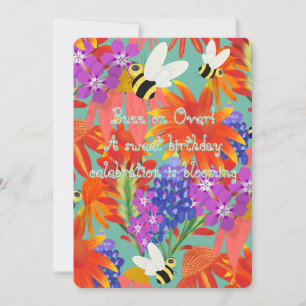 Invitation BuzzAmongBlooms_Editable Enfants