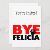 Invitation Bye Felicia Wand Hand (Devant / Derrière)