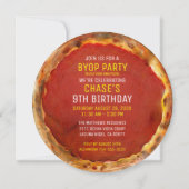 Invitation BYOP Construisez votre propre pizza fête d'anniver (Dos)
