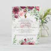 Invitation BYZANTINE Betrothal Crowne Crowne Croix Mariage Fl (Debout devant)