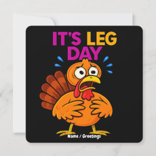 Invitation C’est la journée des jambes drôle Turquie Thanksgi