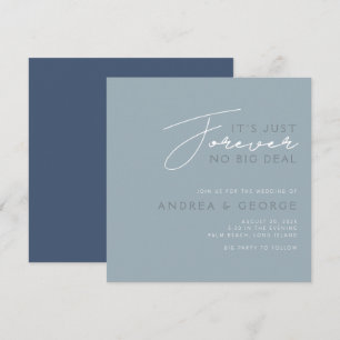 Invitation C’est pour toujours pas de Big Deal Mariage Décont