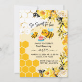 Invitation C’est tellement doux d’être mignon floral de premi (Devant)
