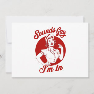 Invitation Ça a l'air gay, je suis en cowgirl lesbienne vinta