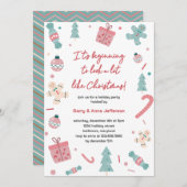 Invitation Ça commence à ressembler beaucoup à Noël (Devant / Derrière)