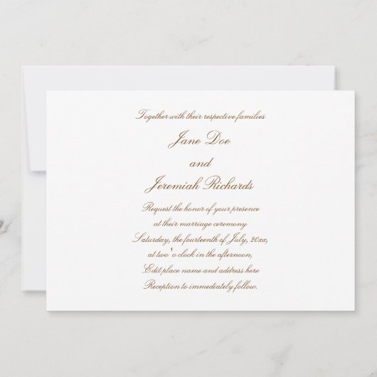 Invitation Ca' D'Oro (Dos)