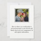 Invitation Ça vient de se réaliser, sauvez le Fiançailles de  (Dos)