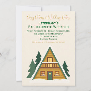 Invitation Cabanes Cosy & Ambiance de Mariage Week-end d'Ente