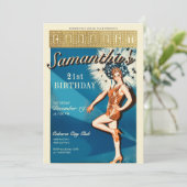 Invitation Cabaret Paris Parisien Glam Anniversaire (Debout devant)