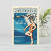 Invitation Cabaret Paris Parisien Glam Anniversaire (Debout devant)