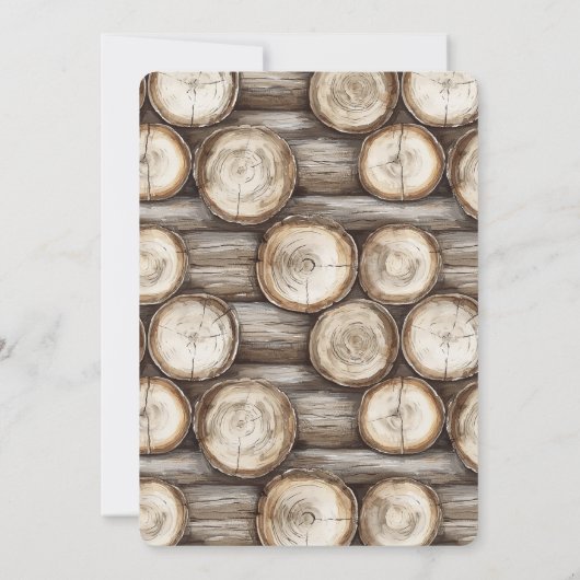 Invitation Cabine de bois 50e anniversaire (Dos)