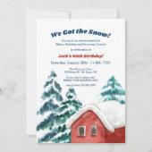 Invitation Cabine de neige (Devant)