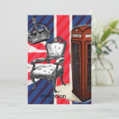 Invitation Cabine de téléphone de Londres jack victorien de l (Debout devant)