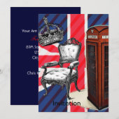 Invitation Cabine de téléphone de Londres jack victorien de l (Devant / Derrière)