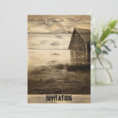 Invitation cabine primitif de pays de ferme de pays (Debout devant)