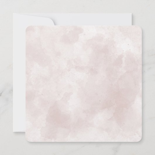 Invitation Câble Wreath et Bouquets Hydrangea (Dos)