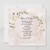 Invitation Câble Wreath et Bouquets Hydrangea (Devant)