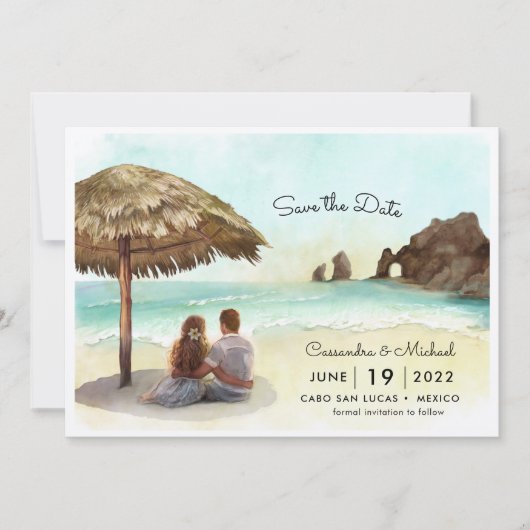 Invitation Cabo San Lucas | El Arco | Destination Wedding Inv (Devant)