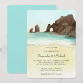 Invitation Cabo San Lucas | El Arco | Mariage de Destination (Devant / Derrière)