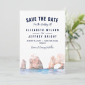 Invitation Cabo San Lucas Mexique Aquarelle Enregistrer la da (Debout devant)