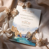 Invitation Cabo San Lucas Mexique Enregistrer la date Destina