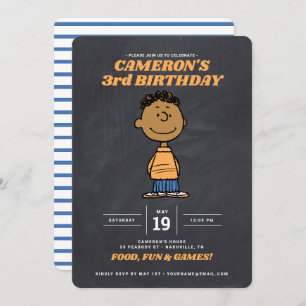 Invitation cacahuètes   Anniversaire de Franklin