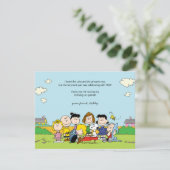 Invitation cacahuètes | Charlie Brown & Gang Anniversaire Mer (Debout devant)