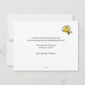 Invitation cacahuètes | Merci d'anniversaire de l'espace (Dos)