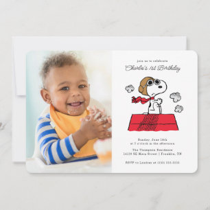 Invitation cacahuètes   Snoopy the Flying Ace Photo Anniversa