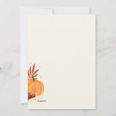 Invitation Cacao d'automne (Dos)