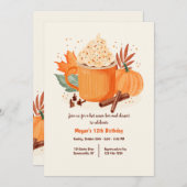 Invitation Cacao d'automne (Devant / Derrière)