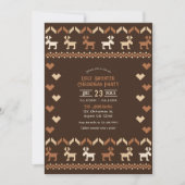Invitation Cacao et cannelle laide fête de Noël (Devant)