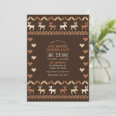 Invitation Cacao et cannelle laide fête de Noël (Debout devant)