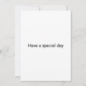 Invitation cacatoès perché sur des ballons de gâteau d'annive (Dos)