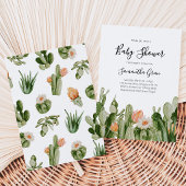 Invitation Cactus Baby Shower