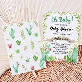 Invitation Cactus Baby Shower
