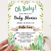 Invitation Cactus Baby Shower