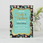 Invitation Cactus colorés Tacos & Tequila fête d'anniversaire (Debout devant)