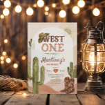 Invitation Cactus Comment L'Occident Était Un Cowboy De Fête<br><div class="desc">Cactus Comment L'Ouest Était Un Anniversaire Fête Cowboy Invitation Garçon Cactus Sud-Ouest Wild West Cowboy 1er Anniversaire Rodéo invitation</div>