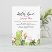 Invitation Cactus, douche nuptiale de fiesta (Debout devant)