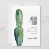 Invitation Cactus Dream ・ Modern Desert Chic ・ Botanical Boho (Devant)