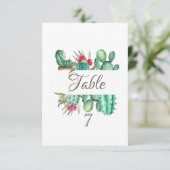 Invitation Cactus du désert à l'aquarelle (Debout devant)