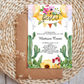 Invitation Cactus et Fête des mariées florale Fiesta Invitati