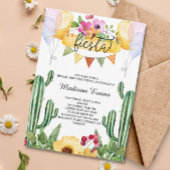Invitation Cactus et Fête des mariées florale Fiesta Invitati