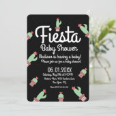 Invitation Cactus Fiesta Mix Répéter Baby Shower (Debout devant)